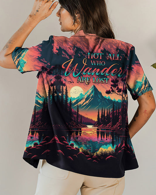 Maxcorners Not All Who Wander Are Lost Hawaiian Shirt LM2101