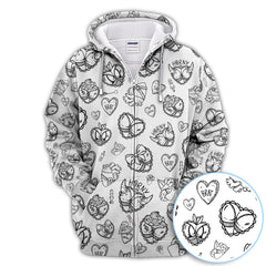 Maxcorners Horny Brat Sketch Pattern Polos, Funny Golf Shirt For Men, Golf Gift For Golfer