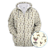 Maxcorners Funny Dachshund Golf Polos, Weenies Dog And Martinis Pattern Shirt For Men, Crazy Golf Shirt For Golfer