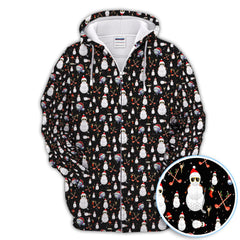 Maxcorners Funny Snowman Golf Shirt For Men, Christmas Golf Polos, Black Holiday Golf Shirt, Xmas Gift For Golfers