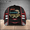 Maxcorners Custom Name Best Fishing Dad Ever 3D Cap