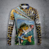 Maxcorners Walleye Fishing Customize Name 3D Shirts