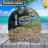 Maxcorners Custom Name Muskie Fishing Camo 3D Cap