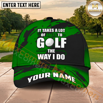 Maxcorners Golf Green Funny Quote Personalized Cap