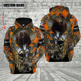 Maxcorners Custom Name Bear Hunting Shirt 3D All Over Printed Clothes