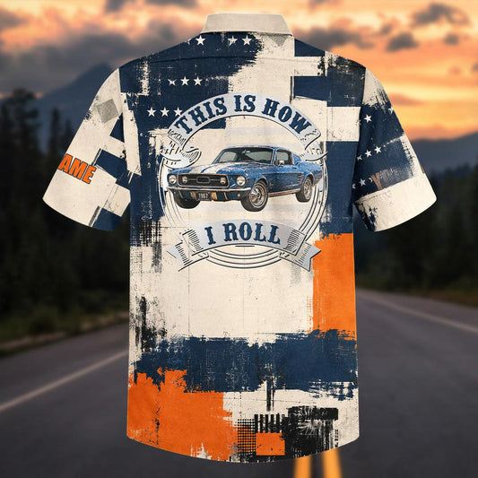 Maxcorners Personalized Respect The Classics 1967 Mustang Hawaiian Shirt