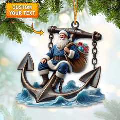 Maxcorners Santa Anchor Home Decor Christmas Ornament, Personalized Ornament 2D Flat LM2211