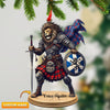 Maxcorners Custom Scotland Lion Ornament, Personalized Ornament 2D Flat LM2211