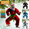Maxcorners Custom Name Karate Santa Ornament, Karate Christmas Gift 2D Flat LM2211