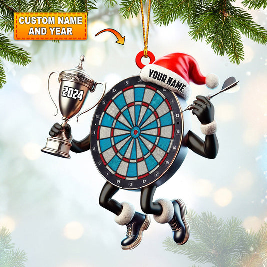 Maxcorners Champion Darts Home Decor Christmas Ornament, Personalized Ornament 2D Flat LM2211