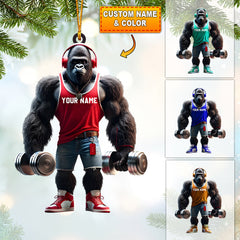 Maxcorners Dumbbells Home Decor Christmas Ornament, Personalized Ornament 2D Flat LM2211