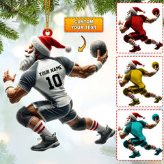 Maxcorners Ball And Santa Home Decor Christmas Ornament, Personalized Ornament 2D Flat LM2211