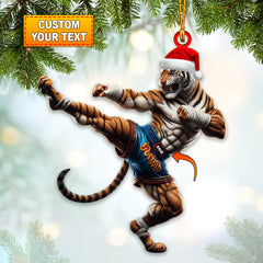 Maxcorners Custom Tiger Muay Thai Ornament, Personalized Ornament 2D Flat LM2211