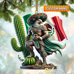 Maxcorners Custom Name Mexico Ornament, Mexico Lover Christmas Gift 2D Flat LM2111