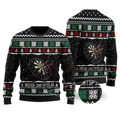 Maxcorners Darts Christmas Best Dartspieler 3D Sweater