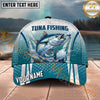 Maxcorners Fishing Catfish Honeycomb Splash Personalized Name 3D Cap (12 Fish Species)