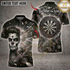 Maxcorners Darts Day of the Dead Gentleman Ornate Dartboard Multiple Options Personalized Name, Team Name 3D Shirt