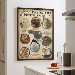 Maxcorners Animals USA Hunting Framed Canvas5 LM2611