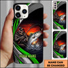 Maxcorners Fishing Grim Reaper Sunset Splash Personalized Name Phone Case  (12 Fish Species)