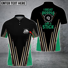 Maxcorners Precision Play Billiard Personalized Name 3D Shirt