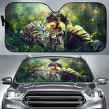 Maxcorners Baby Tigers Car Sun Shade