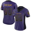 Maxcorners Custom Purple Black-Old Gold Drift Fashion Football Jersey LM2605