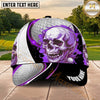 Maxcorners Golf Skull Moon Ball Artwork Personalized Name 3D Classic Cap