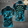 Maxcorners Darts Demon Bull Skull Dartboard Multiple Options Personalized Name, Team Name 3D Shirt