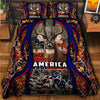 Maxcorners Personalized Name Premium USA Deer Hunting Quilt Bedding Set (Multi Color Options)
