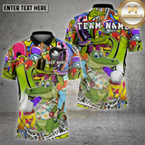 Maxcorners Golf Crocodile Cartoon Multioptions Personalized Name, Team Name Unisex 3D Shirt