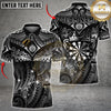 Maxcorners Dart Shirt Royal Crown Gold Pattern Multioptions Personalized Name, Team Name Unisex 3D Shirt (4 Colors)
