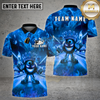Maxcorners Bowling King Purple Smoke Crown Character Multi Options Personalized Name, Team Name 3D Shirt