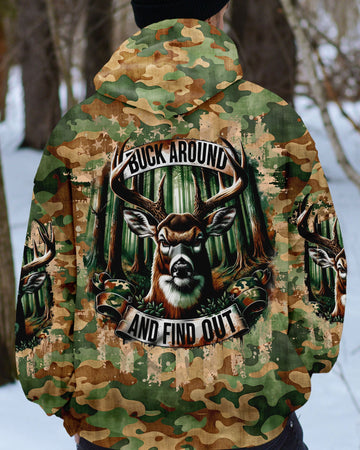 Maxcorners Buck Around And Find Out Deer Hunting All Over Print LM1601