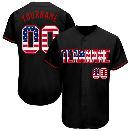 Maxcorners Custom Camo Vintage USA Flag-Cream Premium Salute To Service Baseball Jersey LM0210