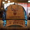 Maxcorners American Hunter Leather Pattern 3D Multicolor Personalized Cap
