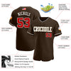 Maxcorners Custom Royal White-Red American Flag Fashion Premium Baseball Jersey LM0210