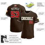 Maxcorners Custom Royal White-Red American Flag Fashion Premium Baseball Jersey LM0210
