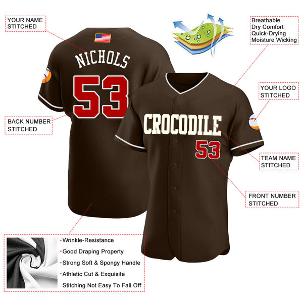 Maxcorners Custom Royal White-Red American Flag Fashion Premium Baseball Jersey LM0210