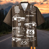 Maxcorners Personalized Route 66 100 Years Classic Car Hawaiian Shirt