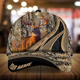 Maxcorners Loralle Deer Hunting Camo Pattern 3D Multicolor Personalized Cap