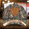 Maxcorners Deer Hunting Leather Pattern 3D Multicolor Personalized Cap