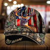 Maxcorners Epic Nivell Art Deer Hunting Camo Pattern 3D Multicolor Personalized Cap