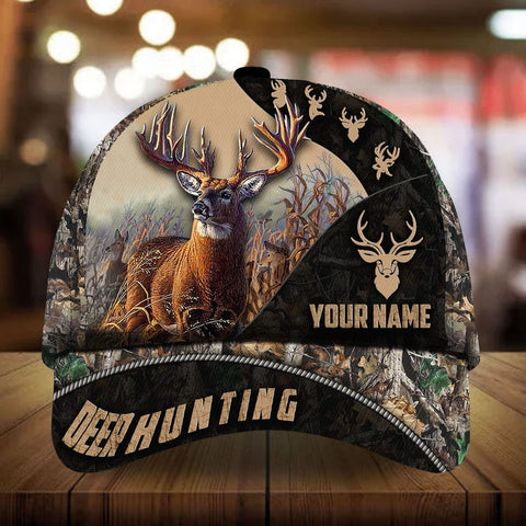 Maxcorners The Special Deer Hunting Personalized Hats 3D Multicolored