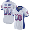 Maxcorners Custom White Royal-Red Drift Fashion Football Jersey LM2605