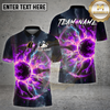 Maxcorners Bowling Fire Lightning Strike Explosion Graphic Multi Options Personalized Name, Team Name 3D Shirt