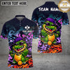 Maxcorners Pickleball Polo Hip Hop Crocodile Character Multiple Options Personalized Name, Team Name 3D Shirt