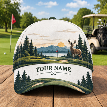 Maxcorners Fairway Hunter Custom Golf Cap Personalized Name