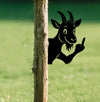 Maxcorners Funny Goat Metal Sign WITH LED/WITHOUT LED - Hilarious Farm Yard Decor, Rustic Prank Gift for Ranch, Barn & Outdoor Spaces LM0110
