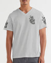 Maxcorners Smell The Sea Feel The Breeze Compass Waves All Over Print LM1501