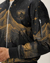 Maxcorners Not All Who Wander Are Lost Bigfoot Compass Bomber Jacket LM2101